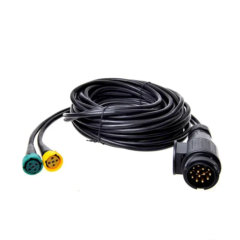 Ledningsnett 7 m med plugg 13-pin og 2 x 5-pin kontakt – tilhenger