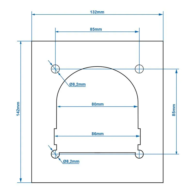 Bakplate / festeplate – for surringsanker